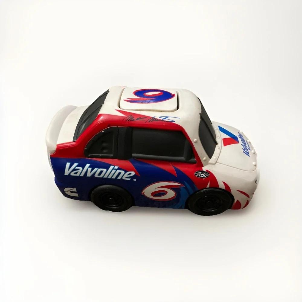 Vtg  2003 Nascar Little Racers Push N' Roll Race Car - Mark Martin‎ #6 Valvoline
